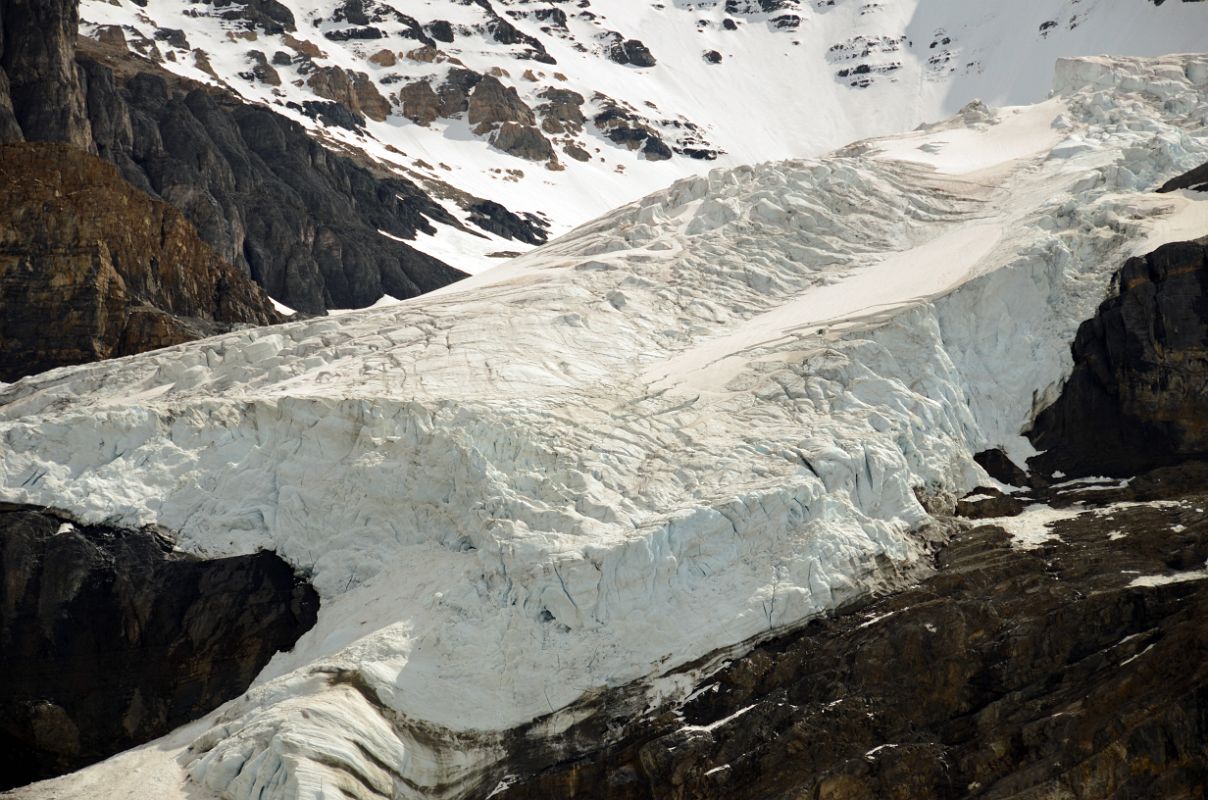 12 Glacier On Mount Andromeda From Athabasca Glacier In Summer From Columbia Icefield